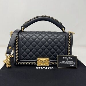 Chanel Top Handle Medium Boy Bag